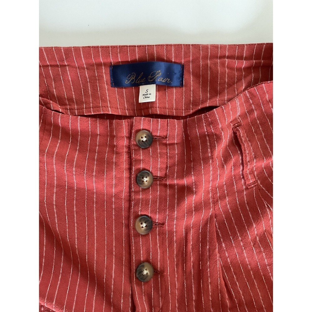 Francesca's Blue Rain Women's Boho Orange High Waisted Wide Leg Pants Size Small - Picture 6 of 8
